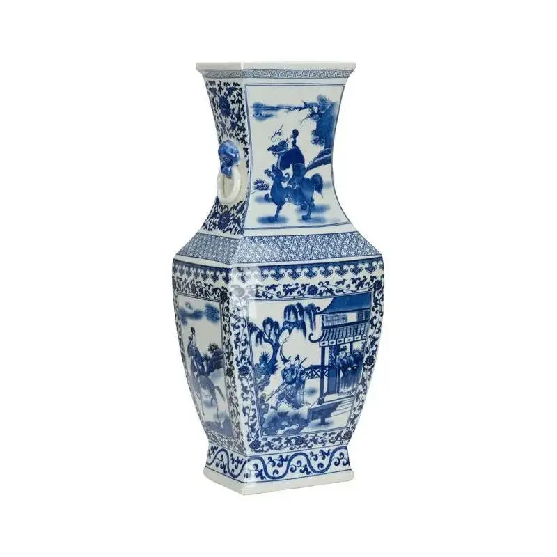 Meiling Handcrafted Blue-And-White Porcelain Vase 1