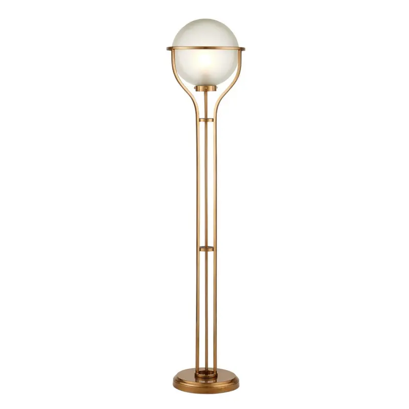 Metropolis Metallic Gold Arch Floor Lamp 1
