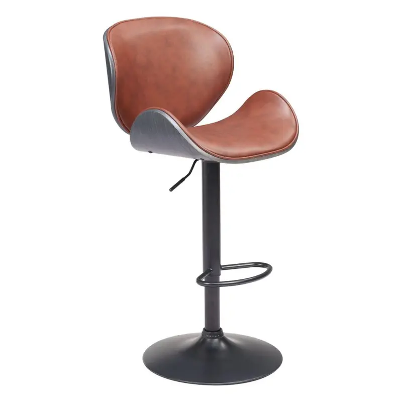 Meyane Designer Faux Leather Bar Stool – Ergonomic Build 1