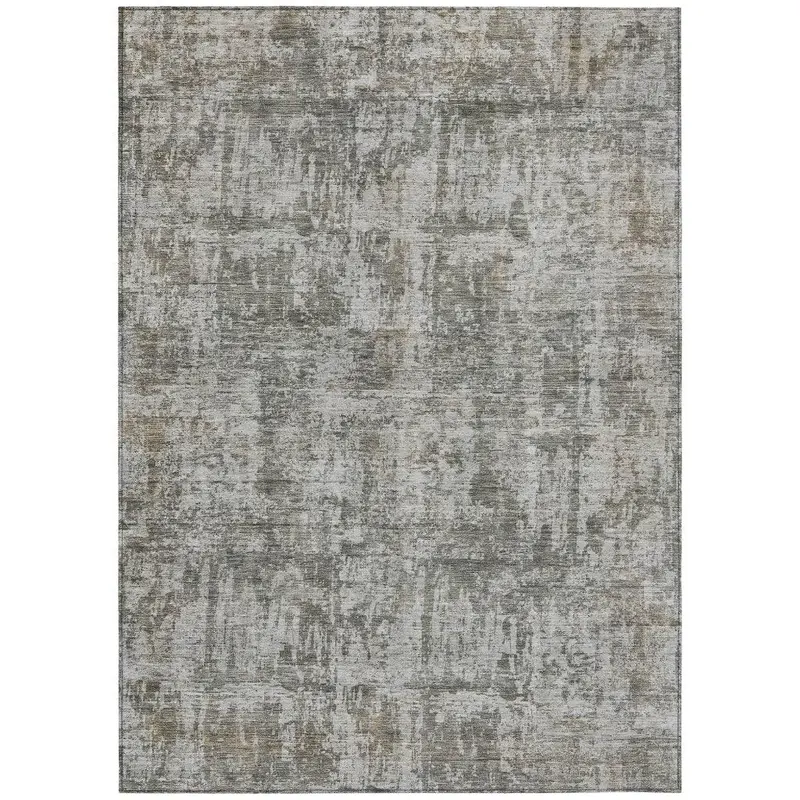 Mezzara Gray Modern Indoor/Outdoor Rug – Contemporary Design, Spill-Proof & Machine-Washable 2
