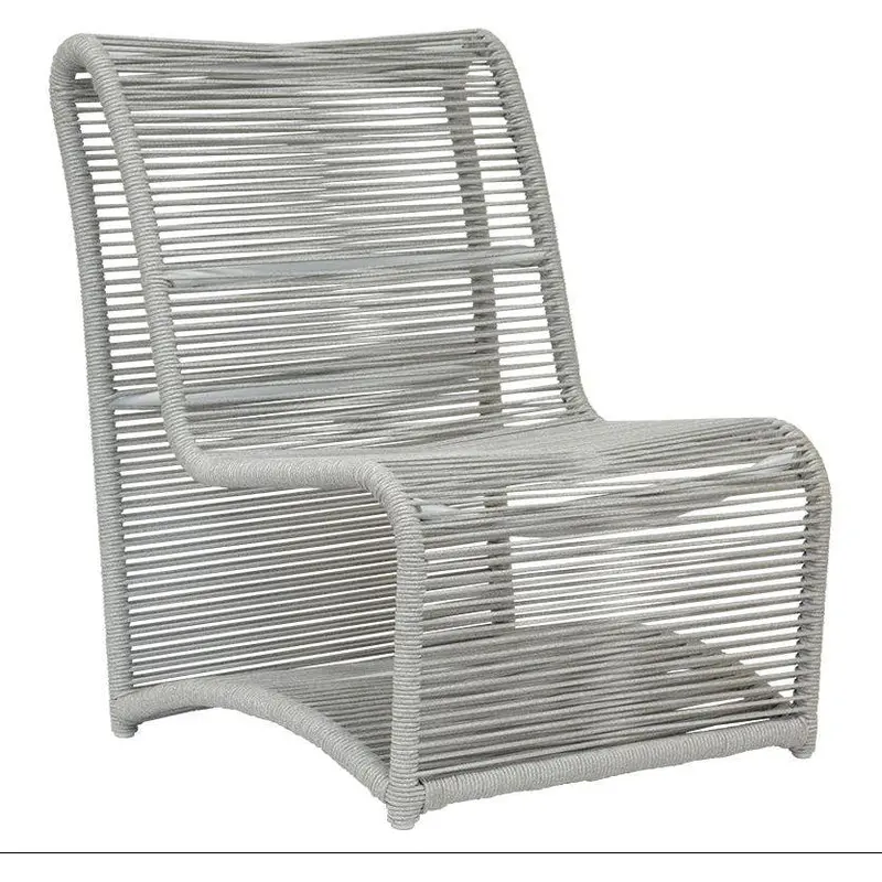 Miami Lightweight Aluminum Armless Outdoor Club Chair 1