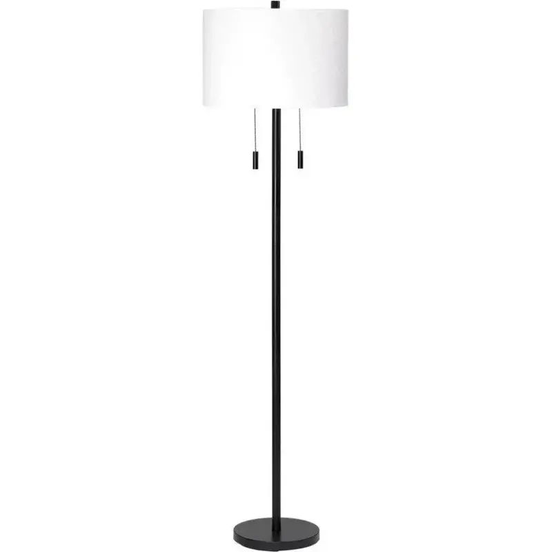 Mid-Century Black Iron Lincoln Floor Lamp 1