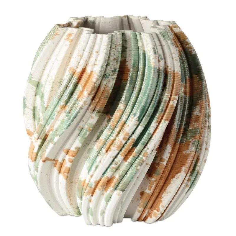 Mid-Size Camouflage-Style Porcelain Vase 1