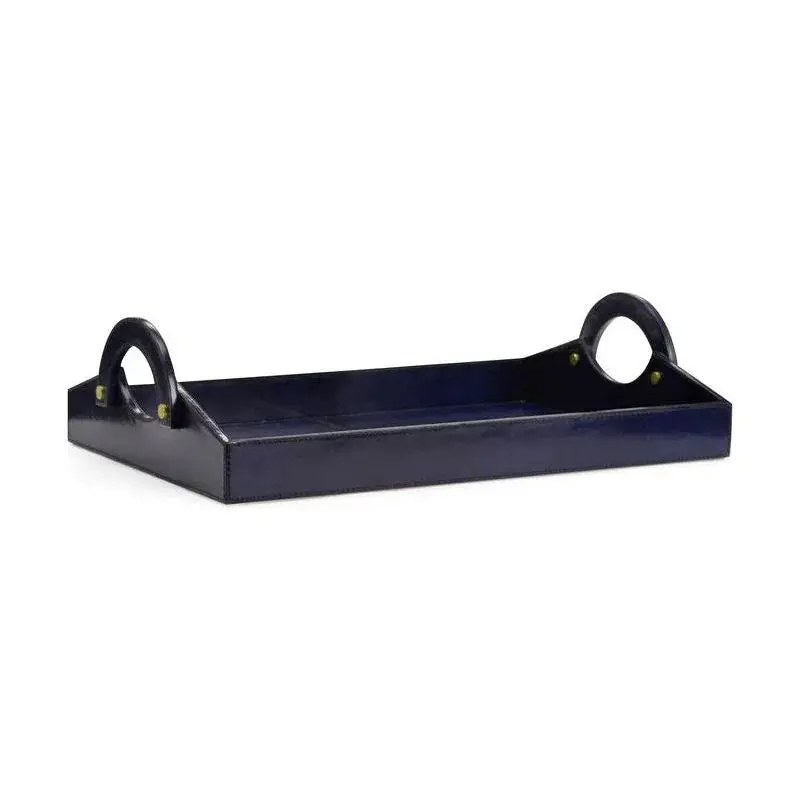 Midnight Blue Premium Leather Tray 1