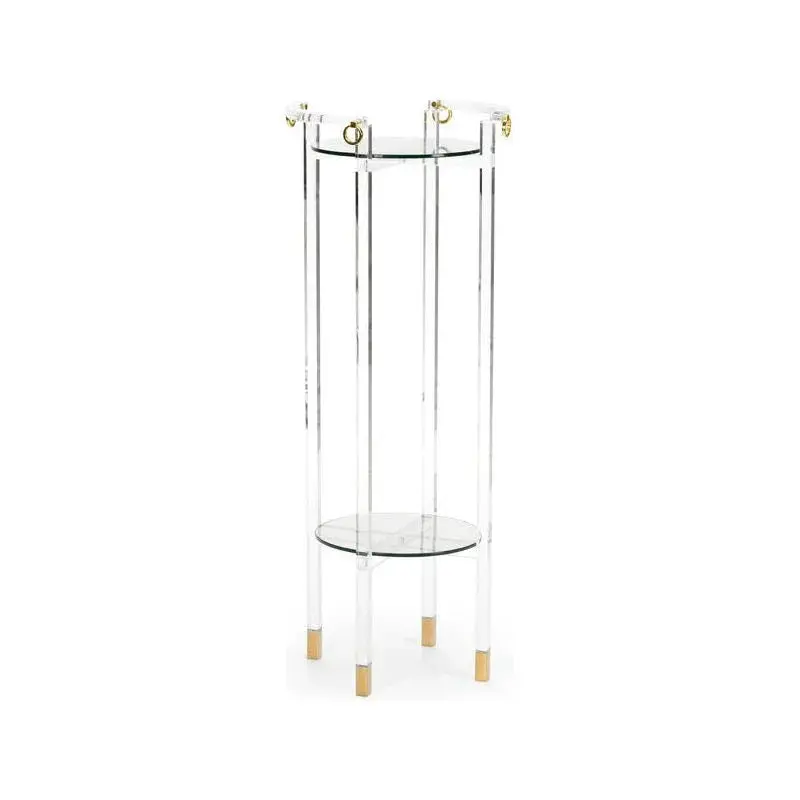 Milton Clear Acrylic Framed Pedestal 1