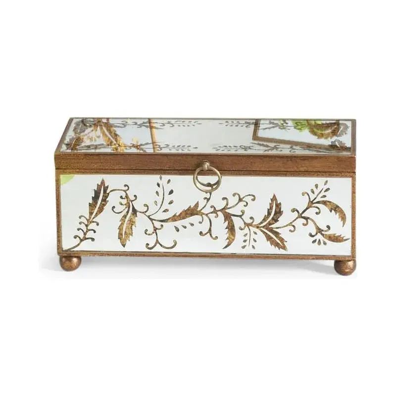 Mirrored Gold Madison Jewelry Display Box 1