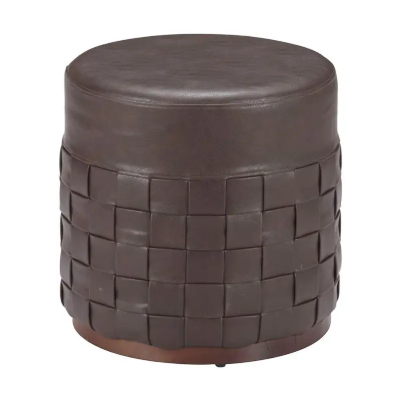 Modern Faux Leather Footrest Ottoman For Living Spaces 1