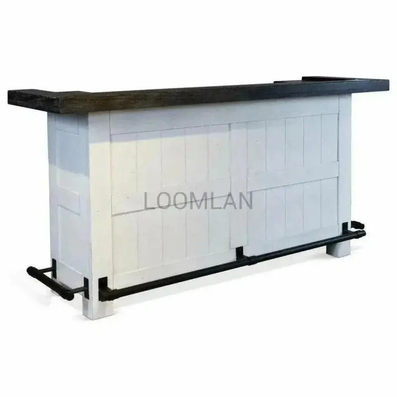 Modern Home Bar Island With Counter Dining Functionality 1