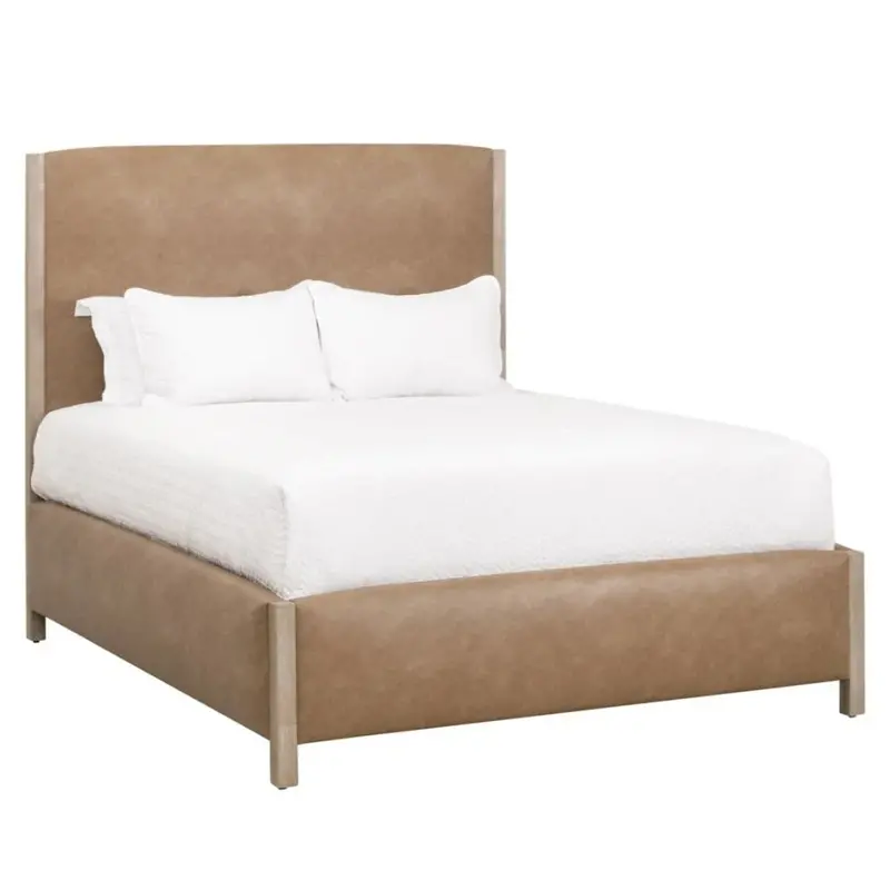 Modern Vegan Leather Upholstered Bed Frame 1