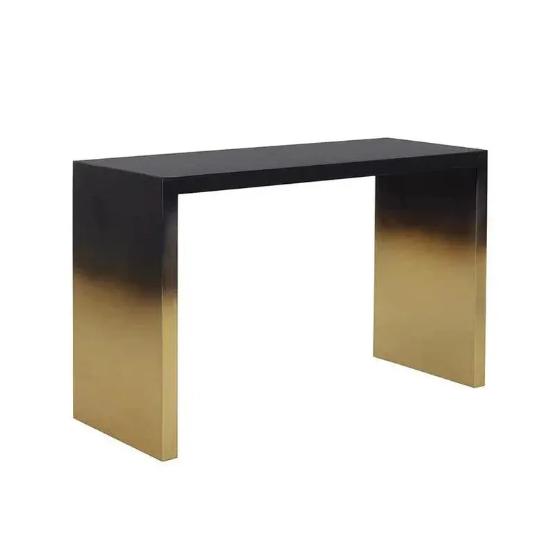 Monaro Slim Black Console Table For Modern Entryways 1