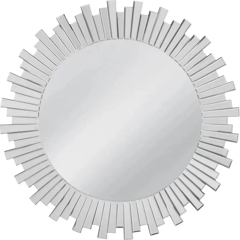 Monigold Smoke Grey Wooden Wall Mirror 1