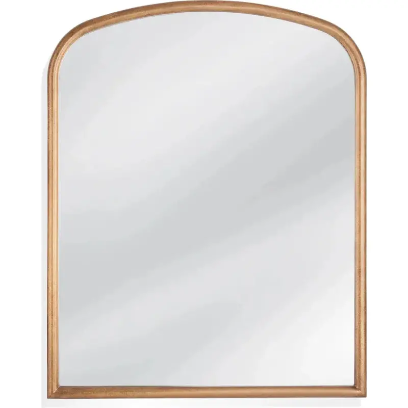 Monroe Gold-Finished Pu-And-Mdf Vertical Wall Mirror 1