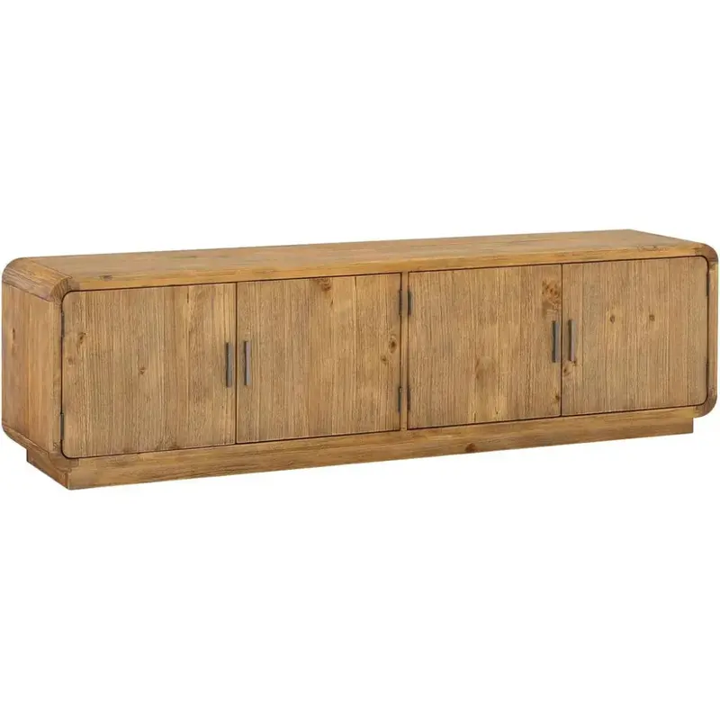 Monterey Rustic Blonde Solid Wood Media Cabinet 1