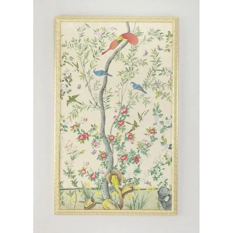 Montreal Avian Panel Art – Hand-Painted Bird Motif Wall Decor 1