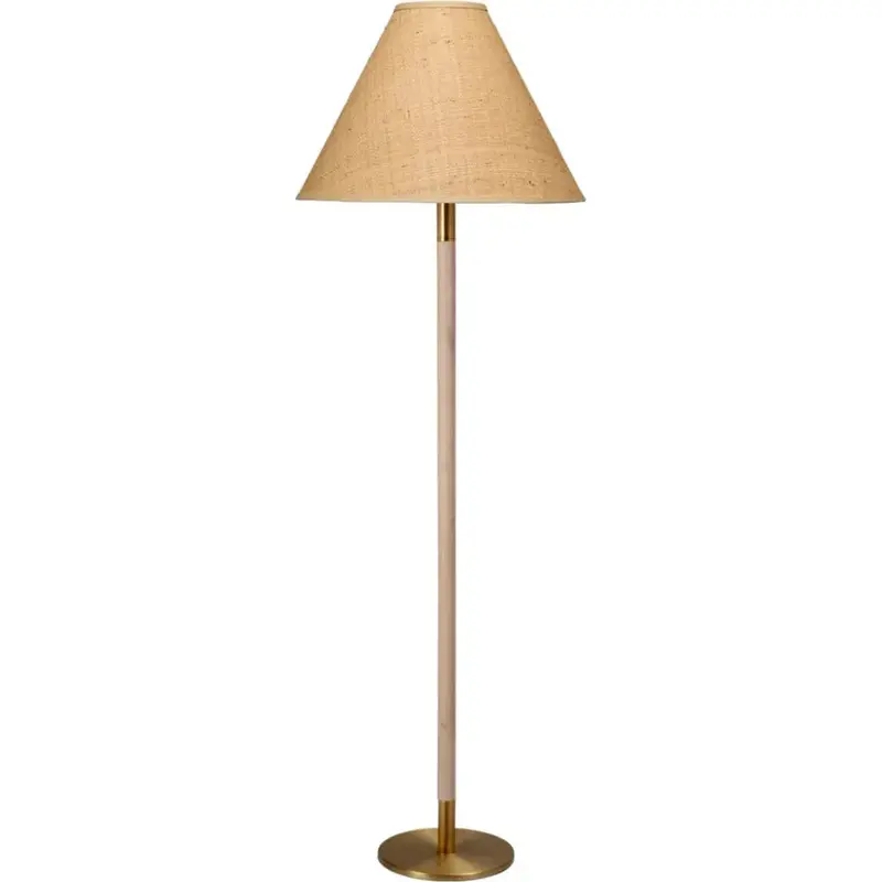 Morgana Modern Floor Lamp With Adjustable Height And Fabric Shade 1
