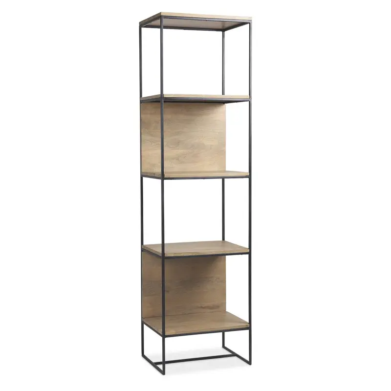 Morris Industrial-Style Four-Tier Metal Shelving Unit 1