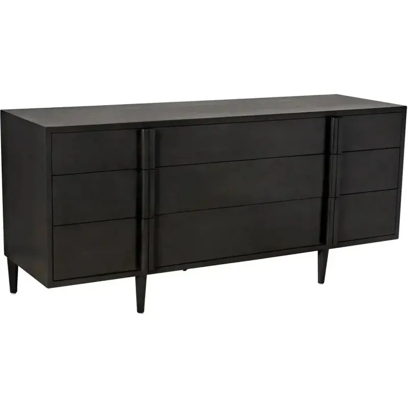 Morten Nine-Drawer Solid Wood Dresser 1