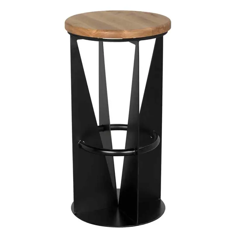 Nagoya Solid Wood Top Bar Stool – 30-Inch Seat Height 1