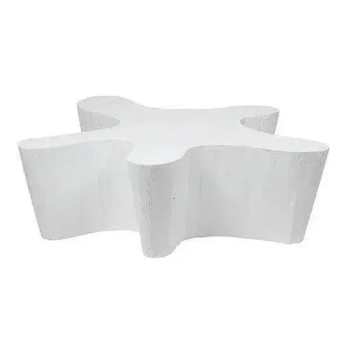 Naka Outdoor Coffee Table – White-Toned Live Edge Teak Design 1