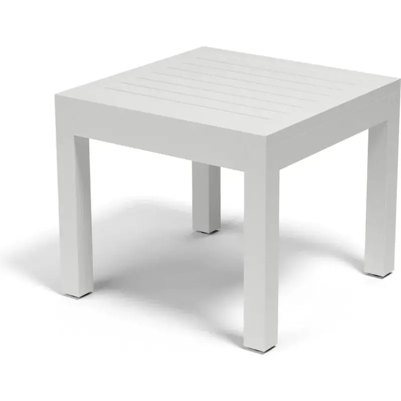 Naples Aluminum Outdoor End Table – Compact Side Design 1