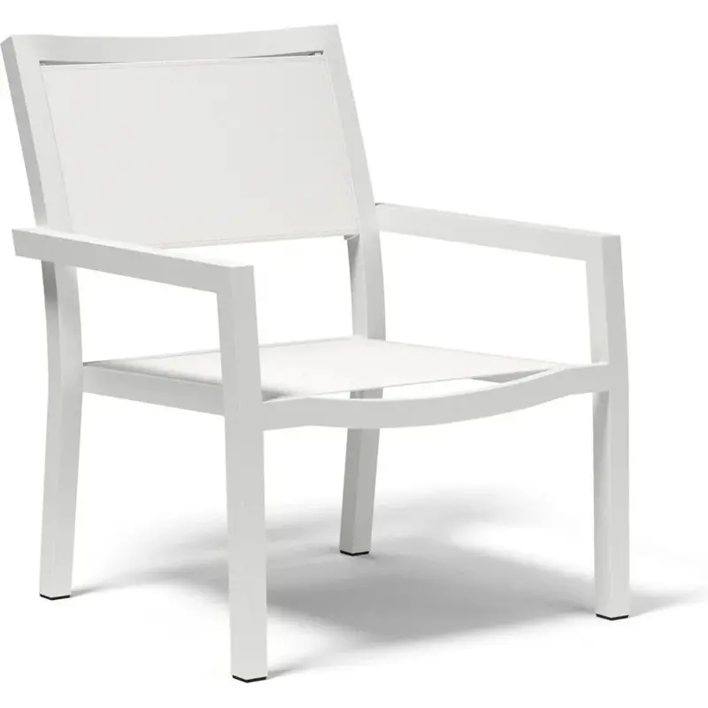 Naples Stackable Sling Club Chair – Modern Patio Seating 1