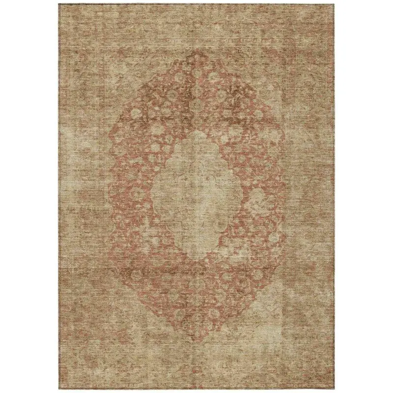 Naraxa Orange All-Climate Indoor-Outdoor Rug 2