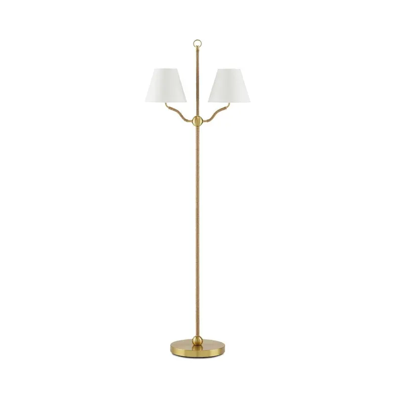 Natural Jute Rope Floor Lamp – Sirocco Design 1