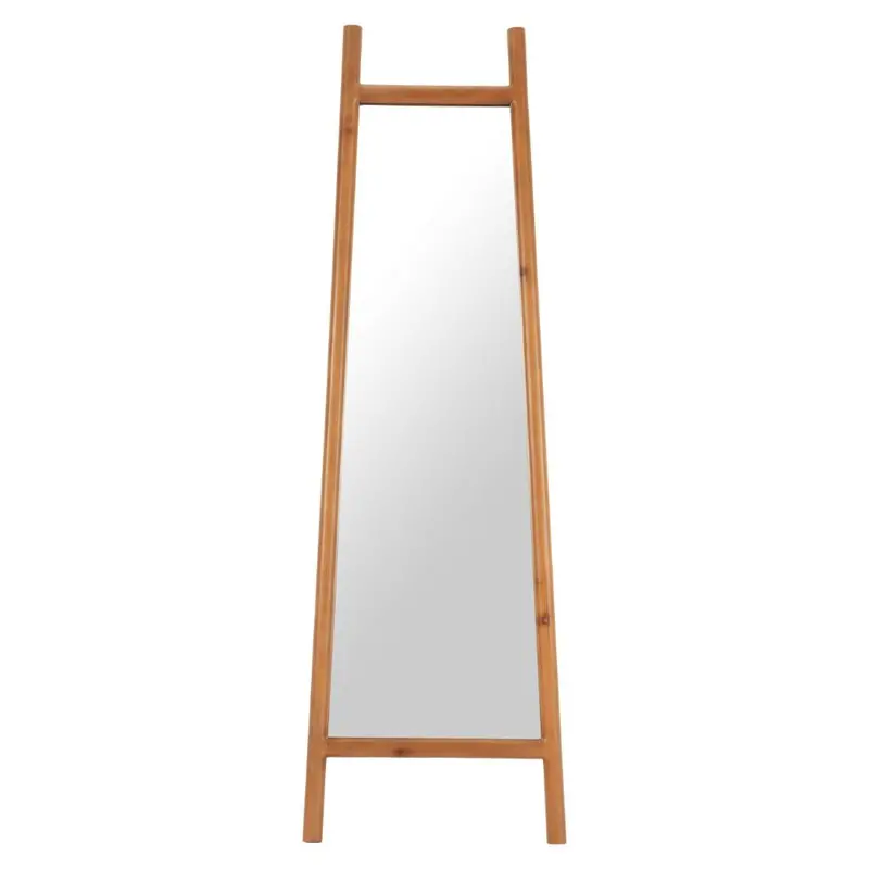 Natural Wood Floor Mirror – Stiga Frame With Warm Timber Aesthetic 1