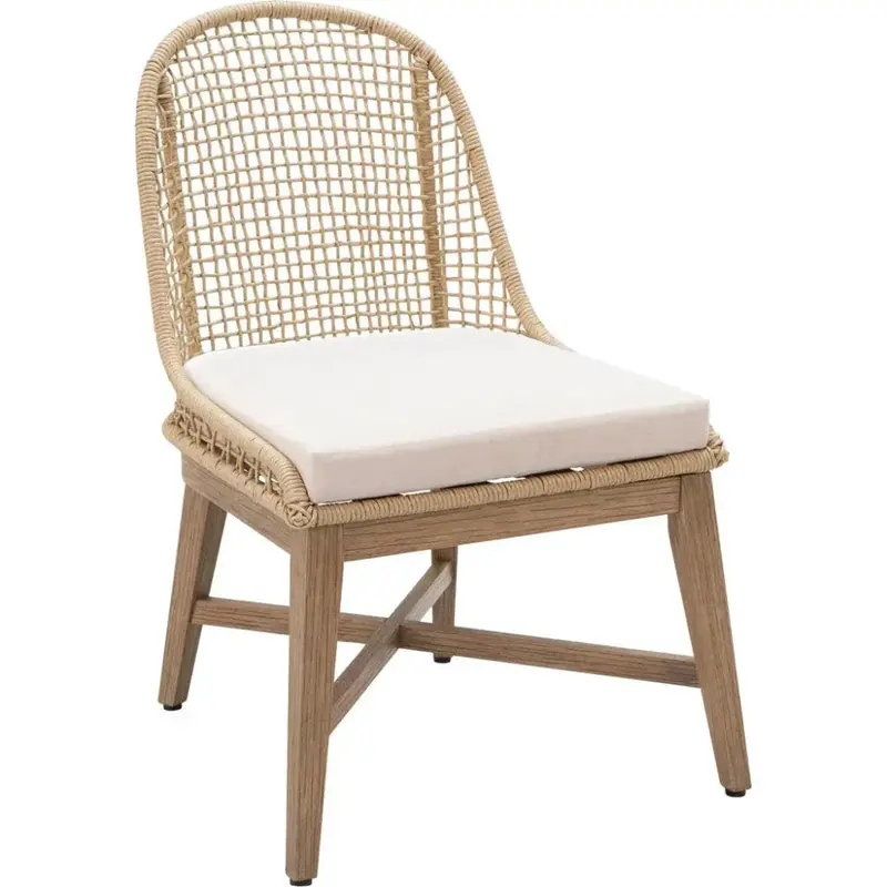 Nautilus Natural Two-Piece Outdoor Dining Chair Set 1