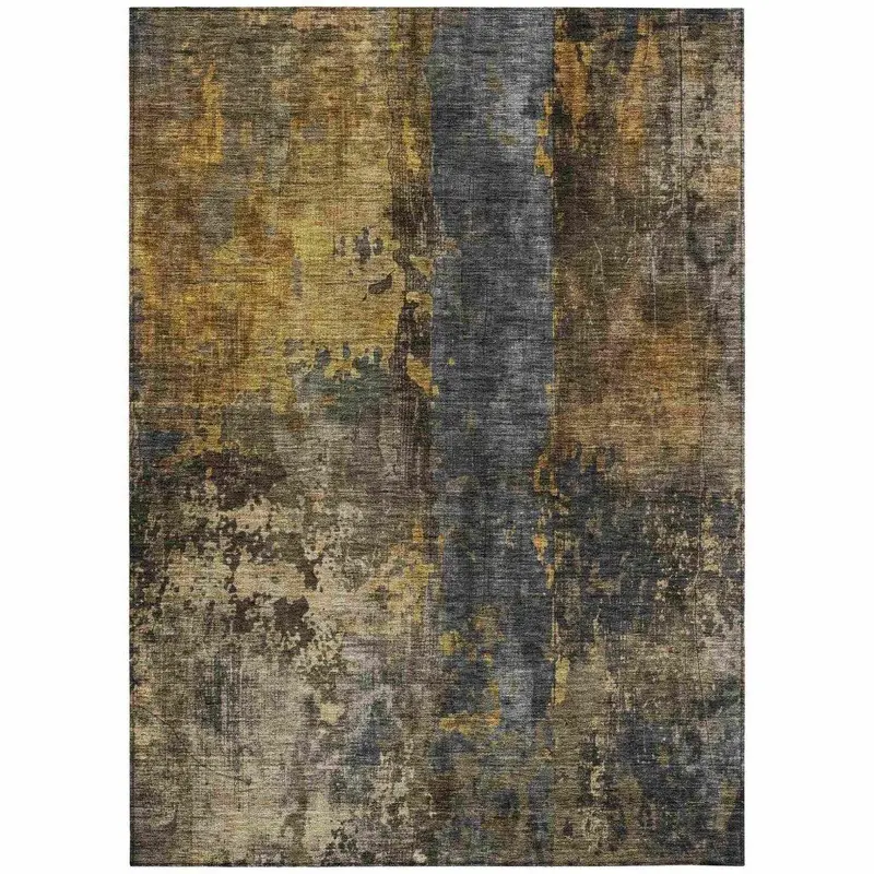 Nayara Gray Durable Washable Indoor-Outdoor Rug 2