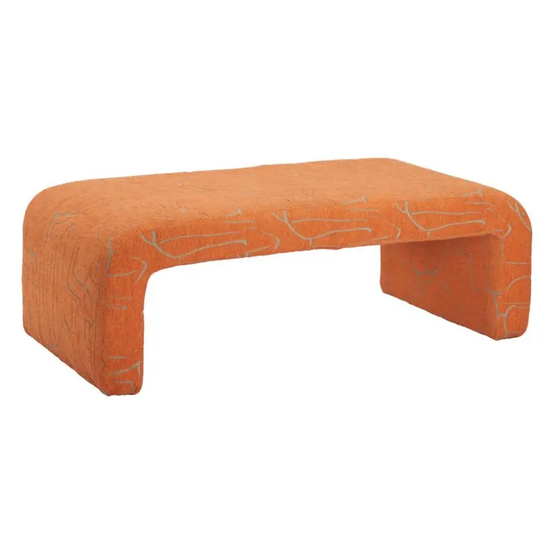 Nendo Printed Fabric Bedroom Bench – Stylish Storage Seating 1