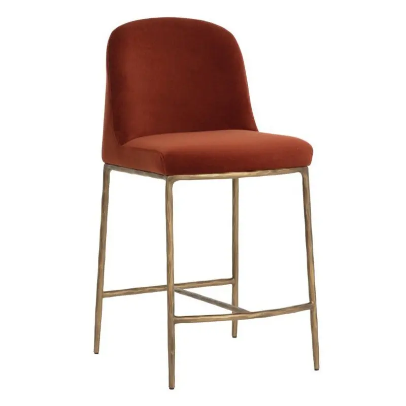 Nestor Vibrant Red Performance Fabric Counter Stool 1