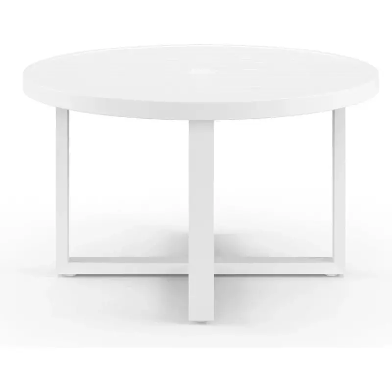 Newport Aluminum Round Patio Dining Table 1