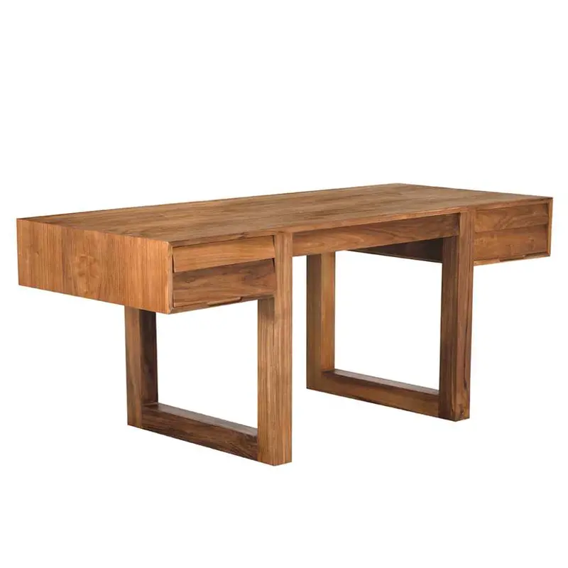 Newton Five-Drawer Solid Wood Study Desk 1