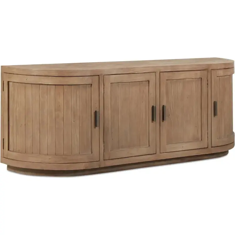 Nicola Natural Wood Media Storage Cabinet 1