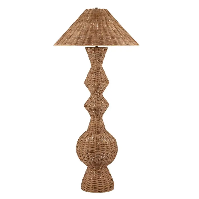 Nirvana Grande Floor Lamp – Natural Rattan 1