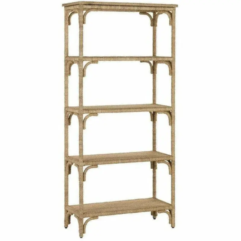 Olisa Etagere Shelving Unit In Washed Wood Finish 1