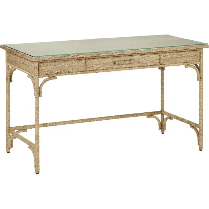 Olisa Rope-Wrapped Wooden Desk 1