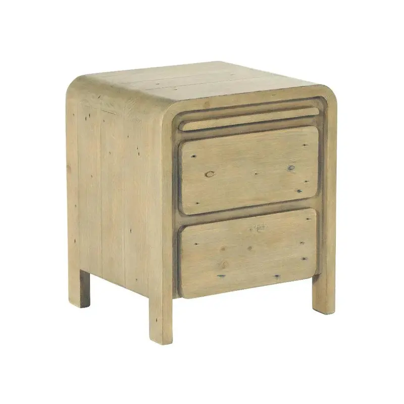 Opera Minimalist 2-Drawer Wooden Nightstand 1