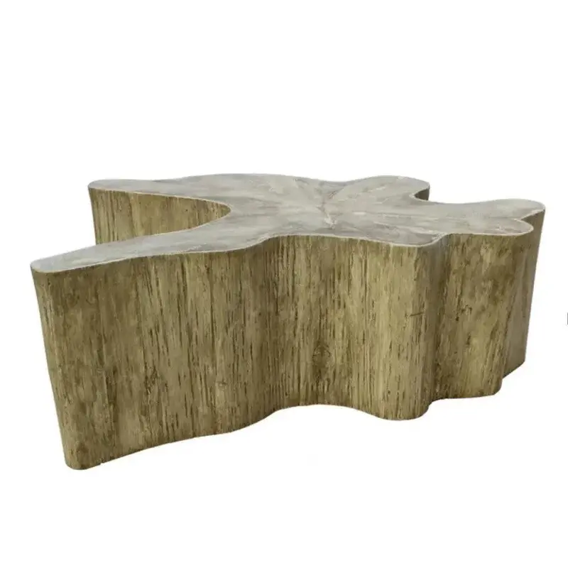 Organic Edge Live Wood Coffee Table – Natural Grain Statement Piece 1