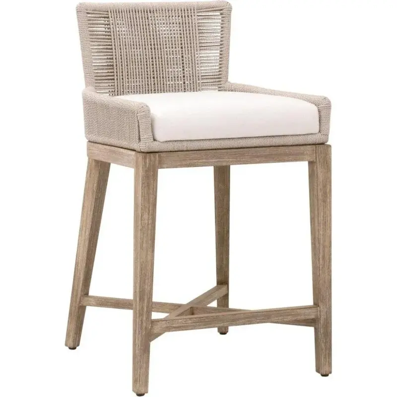Overlay Counter Stool – Tailored Fabric Seat 1