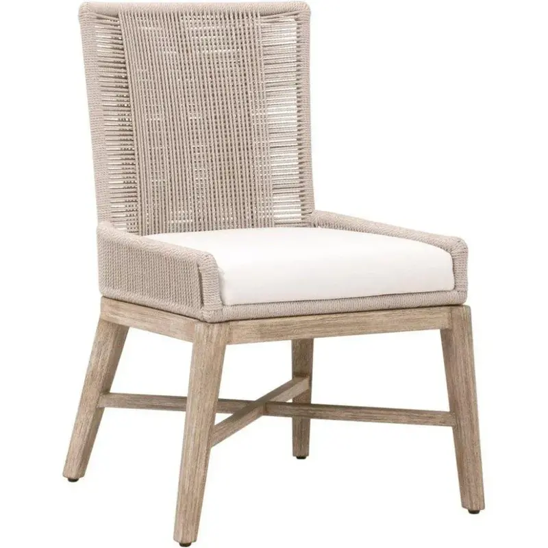 Overlay Dining Chairs – Fabric Upholstered Pair 1