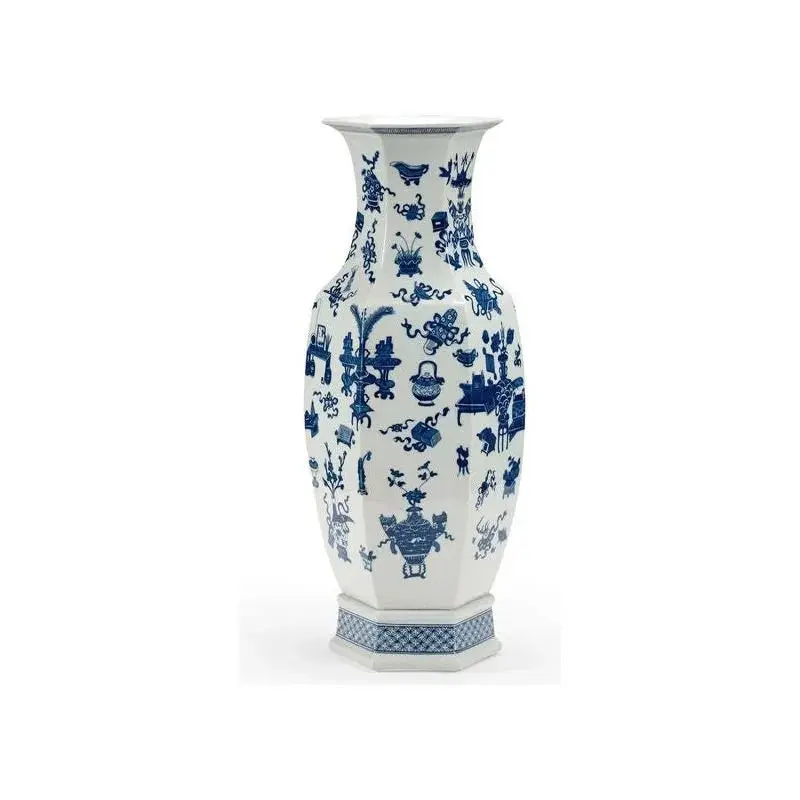 Oversized Ming-Style Ceramic Vase 1