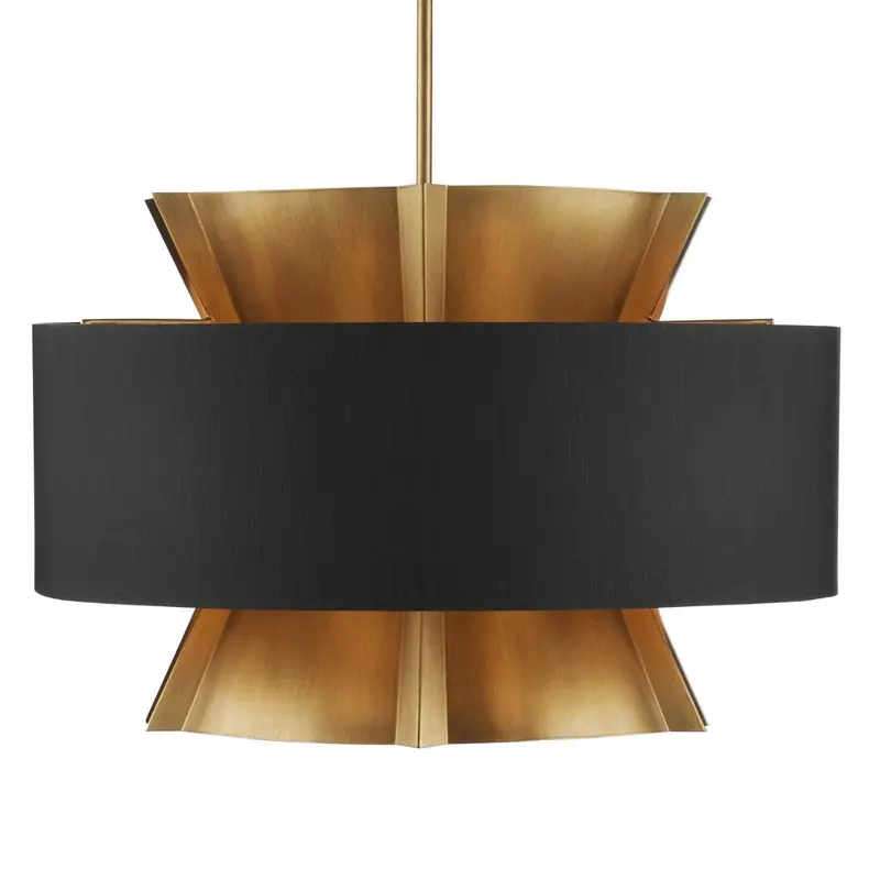 Oxenwood Brass And Black Modern Chandelier 1