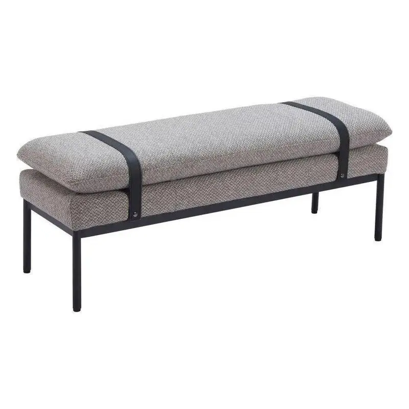 Padd Grey Bench – Industrial Wood-And-Steel Build 1
