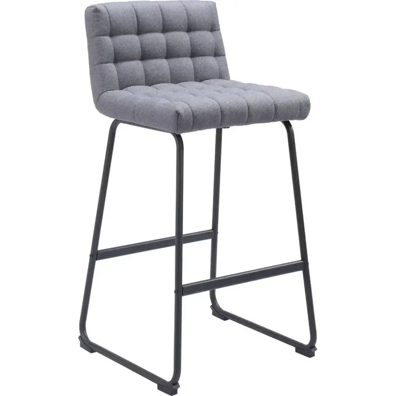 Pago Gray Performance Fabric Counter Stools (2-Pack) 1