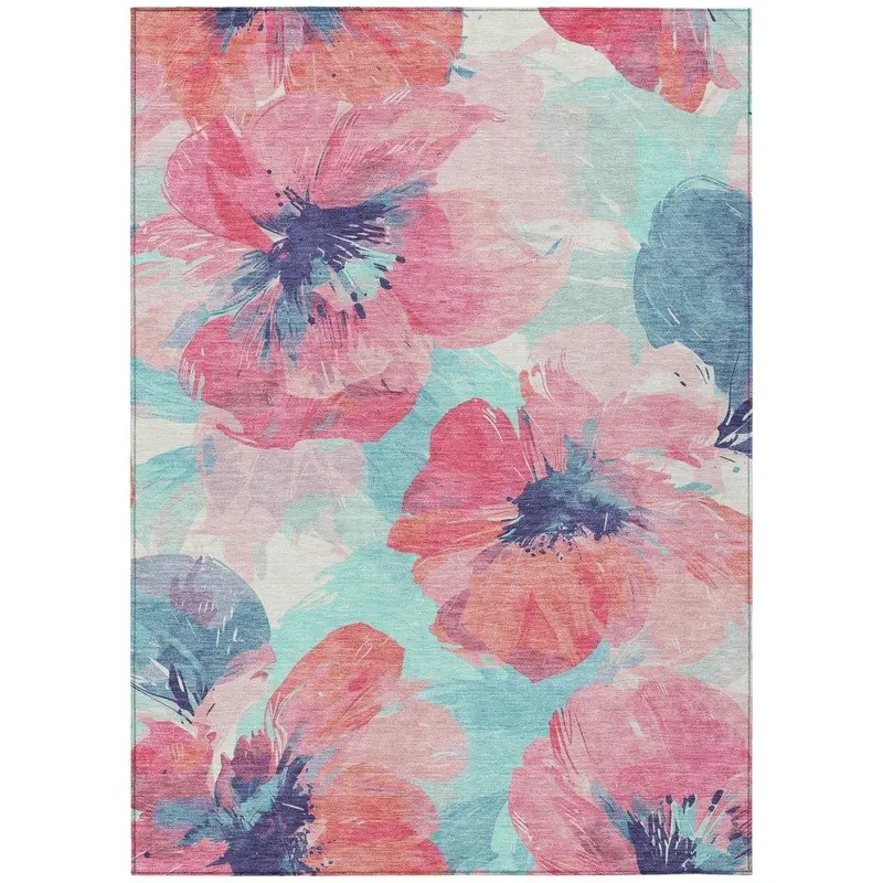 Palazira Pink Uv-Protected Indoor-Outdoor Rug 2
