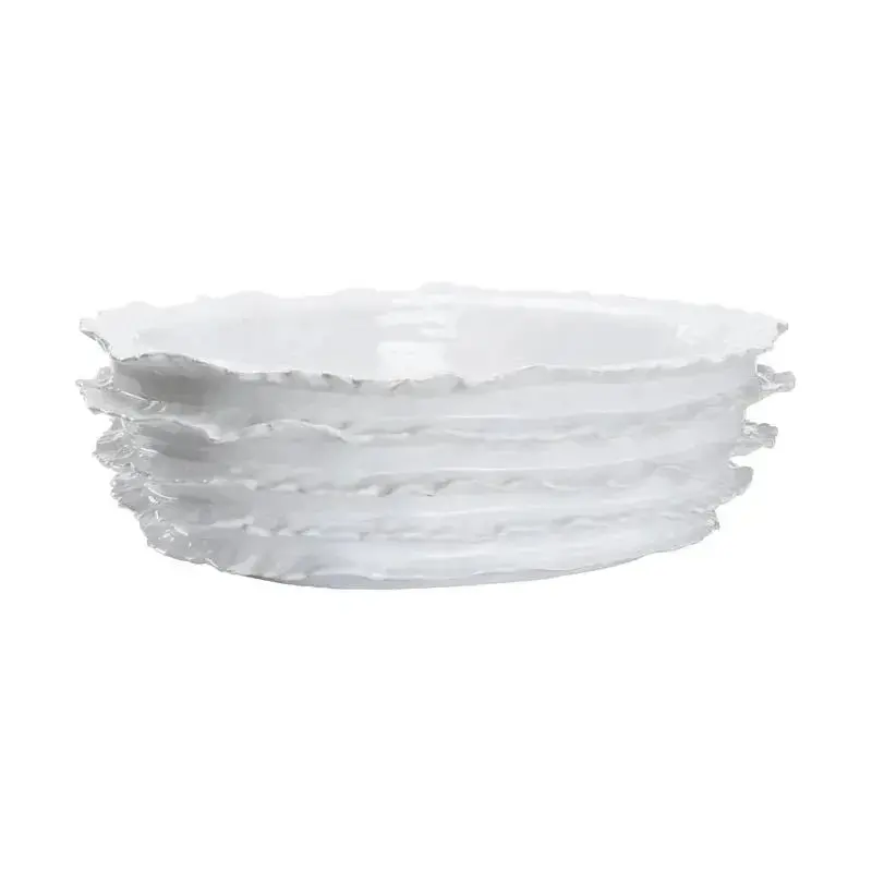 Palermo Glossy White Ceramic Bowl 1