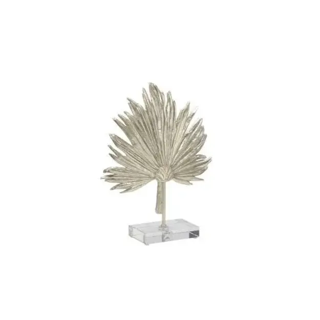 Palm Leaf Sculpture – Tropical Motif Wall Or Standalone Art Piece 1