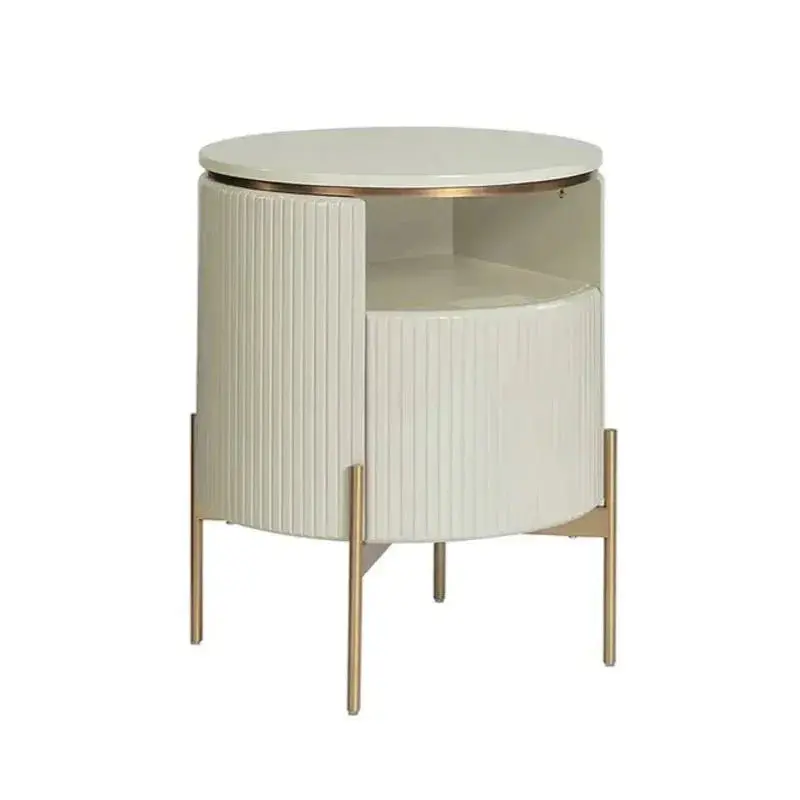 Paloma End Table With Steel Base And Wood Top 1